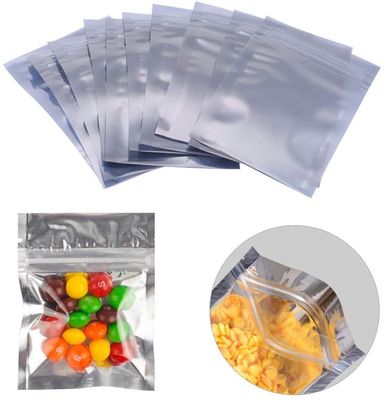 Bolsa que se puede volver a sellar metalizada Front Moisture Proof claro del bolso del envase de plástico de la hoja