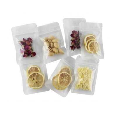 Bolsa del bolso del envase de plástico de la cremallera de Matte Frosted Flat para el caramelo de las nueces