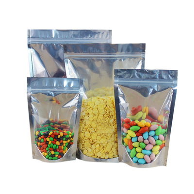Capacidad clara del frente 8OZ-100OZ de la bolsa del bolso del envase de plástico del papel de aluminio de Mylar