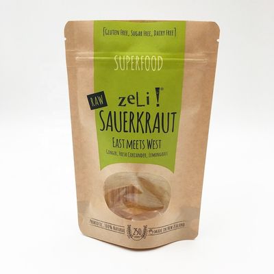 El  amistoso del papel de Eco Kraft empaqueta bolsos de café inferiores planos de 12OZ Kraft con la válvula
