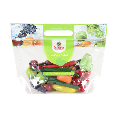 El ANIMAL DOMÉSTICO CPP se levanta el bolso del acondicionamiento de los alimentos de la fruta fresca con los agujeros de respiradero de la cremallera