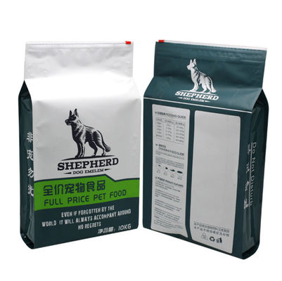 el patio de Cat Pet Food Pouch Package del plástico de la capacidad de 5kg 10kg 15kg selló