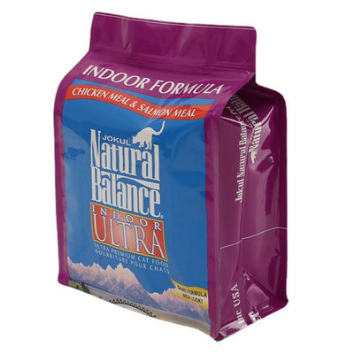 Prenda impermeable de empaquetado inferior plana interna de los bolsos del alimento para animales del papel de aluminio