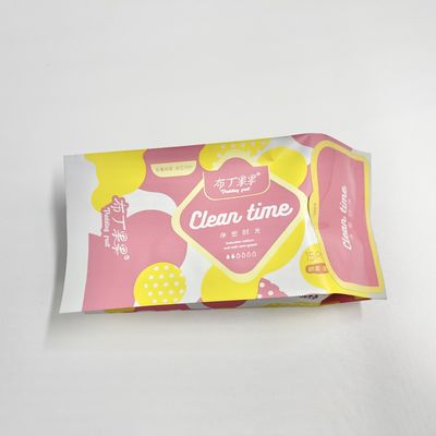 CMYK imprimió el bolso del papel de aluminio de la servilleta sanitaria de las señoras con las etiquetas engomadas