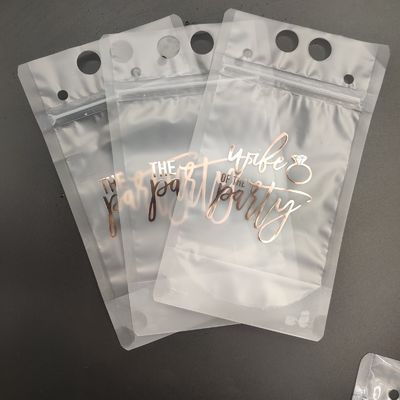 El partido se divierte la bolsa de empaquetado líquida de la bebida de Use16OZ con Straw Handle