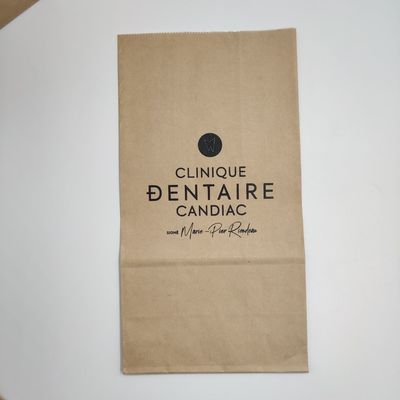 La pantalla del bolso del embalaje del pan del papel de Brown Kraft imprimió 60-200GSM densamente