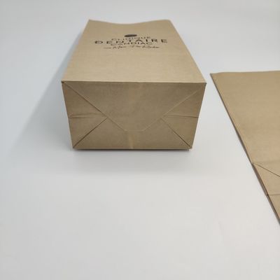 La pantalla del bolso del embalaje del pan del papel de Brown Kraft imprimió 60-200GSM densamente