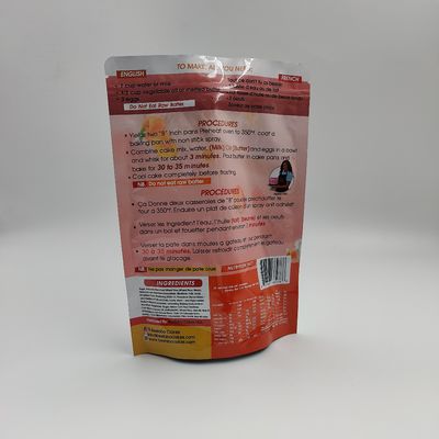 La categoría alimenticia ISO9001 coloca para arriba las bolsas del bolso del papel de aluminio soldó de encargo en caliente impresas