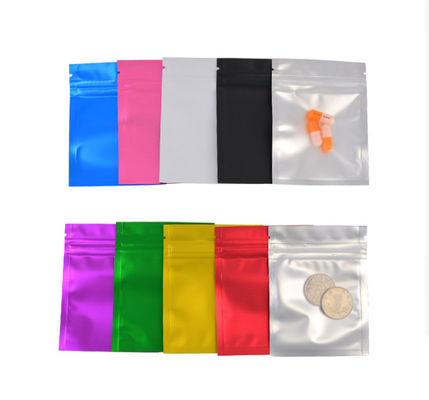 Bolsas del bolso de Mylar Matte Zip Resealable Plastic Packaging a prueba de humedad