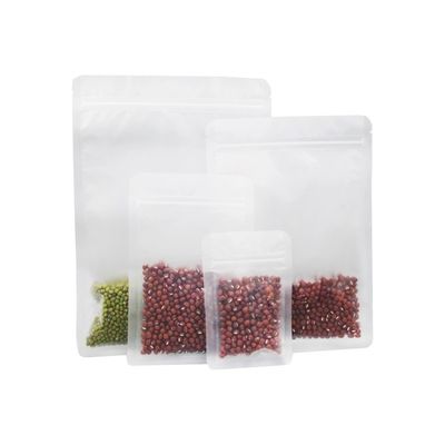 Bolsa del bolso del envase de plástico de la cremallera de Matte Frosted Flat para el caramelo de las nueces