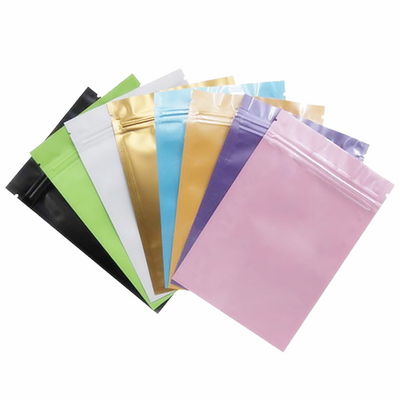 La bolsa que se puede volver a sellar plana de la impresión en color el 12*18cm empaqueta el empaquetado del bolso de la cerradura de la cremallera del papel de aluminio