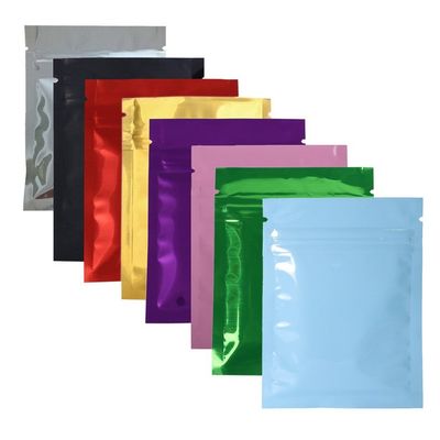 La bolsa que se puede volver a sellar plana de la impresión en color el 12*18cm empaqueta el empaquetado del bolso de la cerradura de la cremallera del papel de aluminio