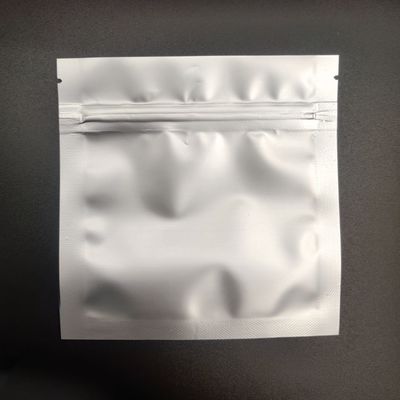 Bolsa de aluminio de plata inferior plana clara del bolso del acondicionamiento de los alimentos de CPP del AL con la cremallera que se puede volver a sellar