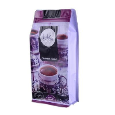 bolsa de empaquetado de papel  inferior plana del bolso de 90*185m m Kraft para el café