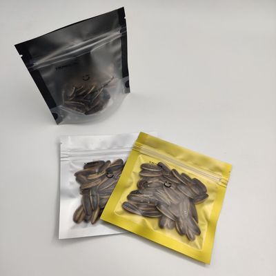 Bolsa de aluminio de plata inferior plana clara del bolso del acondicionamiento de los alimentos de CPP del AL con la cremallera que se puede volver a sellar