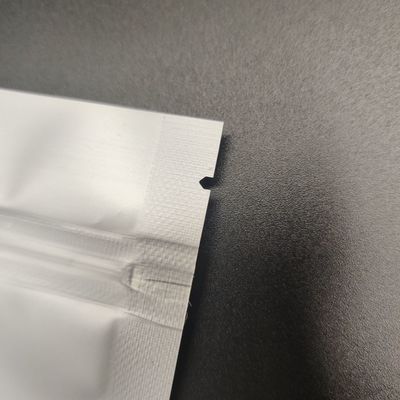 Bolsa de aluminio de plata inferior plana clara del bolso del acondicionamiento de los alimentos de CPP del AL con la cremallera que se puede volver a sellar
