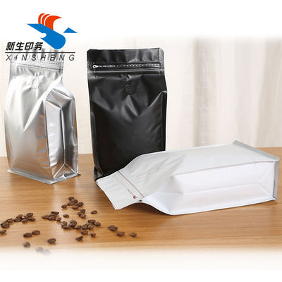 el plano de empaquetado de papel derecho de la bolsa del bolso de Kraft del papel de aluminio basa que se puede volver a sellar