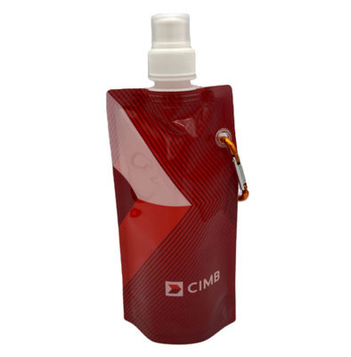 La aduana de empaquetado líquida plástica plegable de la bolsa 300ML de los deportes al aire libre imprimió