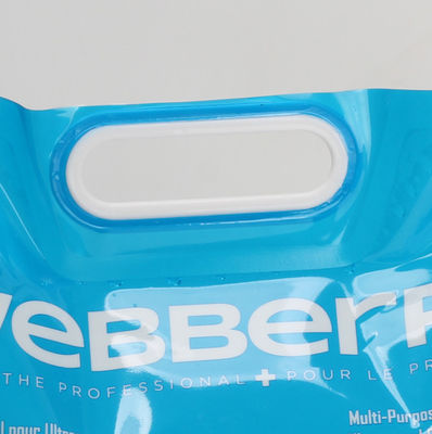 Las bolsas de encargo azules 4L 5L de la bebida de gran tamaño se levantan las bolsas para los líquidos