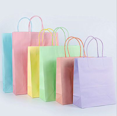 Logo Paper Carrying Shopping Bags de encargo para el regalo viste el empaquetado