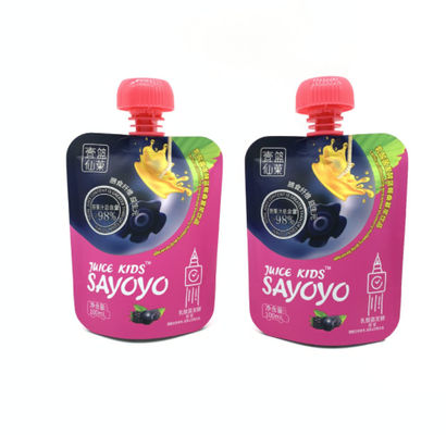 Tamaño colorido de impresión de encargo de Juice Liquid Packaging Pouch Bags VMPET 200ml
