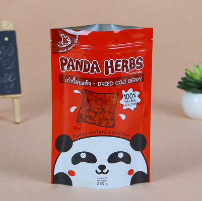 Bolso  del papel de aluminio de los snacks VMPET 100-300 micrones de capacidad modificada para requisitos particulares
