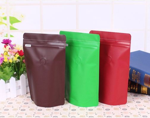 50g a prueba de humedad se levantan el empaquetado de la bolsa del café de la hoja autoadhesivo con una válvula de la manera