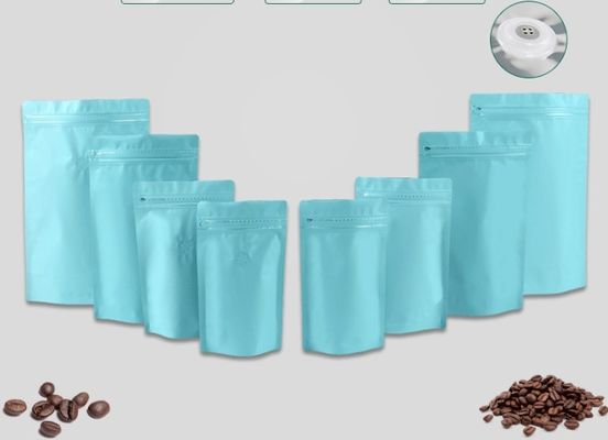 soporte que se puede volver a sellar del papel de aluminio de la capacidad 250g encima del lado de los bolsos de café reforzado con la válvula