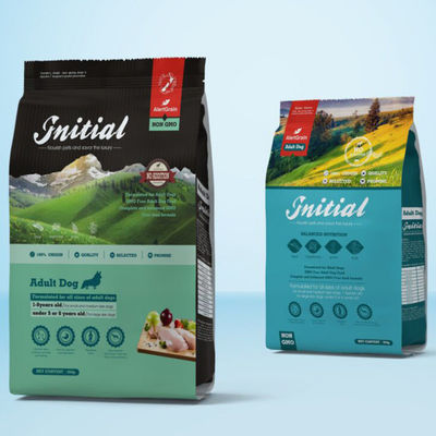 El empaquetado que se puede volver a sellar amistoso del alimento para animales de Eco VMPET empaqueta la parte inferior plana para la invitación del perro