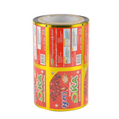 La categoría alimenticia laminó Rolls de empaquetado impreso 100-300 Mirons con el papel de aluminio interno