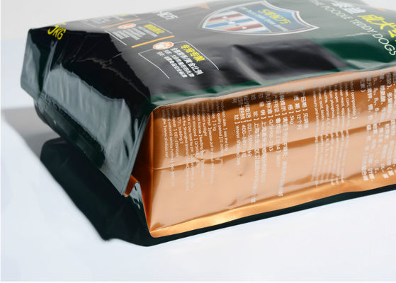 Capacidad de empaquetado de los bolsos 5kg 10kg del perro del alimento para animales plástico de la invitación con la cerradura de la cremallera del resbalador