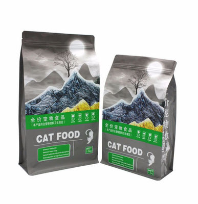 el patio de Cat Pet Food Pouch Package del plástico de la capacidad de 5kg 10kg 15kg selló