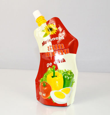 VMPET se levantan el diámetro plástico de Juice Liquid Packaging Pouch 8.5-33m m con el top del canalón