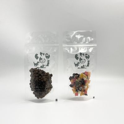 Código que rocía imprimiendo los bolsos de empaquetado transparentes de Mini Pet Food Treats Display