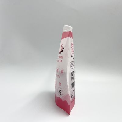 Capa PE Juice Pouches Plastic Liquid Pouches de encargo de CMYK 4 con la boca