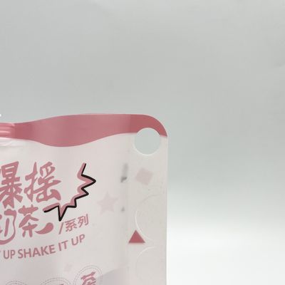 Capa PE Juice Pouches Plastic Liquid Pouches de encargo de CMYK 4 con la boca