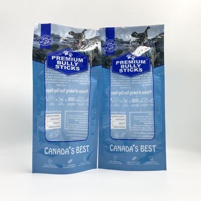 Garvure que imprime el soporte encima del bolso de empaquetado del alimento para animales con el cierre en la parte superior