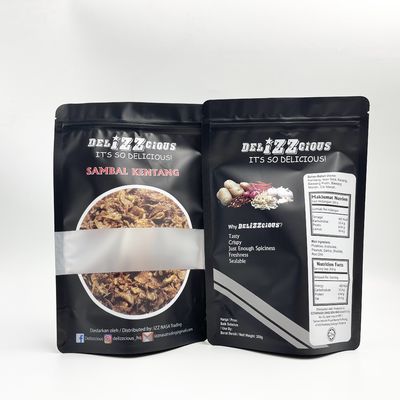 Bolsos impermeables del acondicionamiento de los alimentos del papel de aluminio con la ventana clara