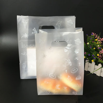 La manija cortada con tintas helada saca a bolso el PE plástico bolso lateral del escudete para el pan
