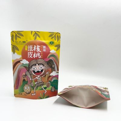 De las nueces de la comida de aluminio de papel del levantar tamaño multi de empaquetado del bolso de la bolsa de la cremallera