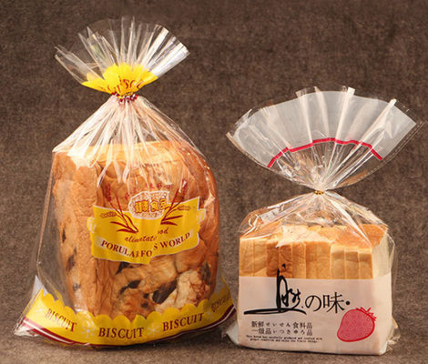 La tostada impresa de encargo del plástico del bolso del pan de BOPP empaqueta bolsos del pan del celofán