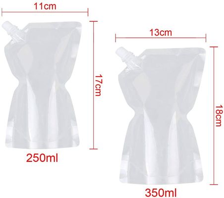 300 micrones echan en chorro la impresión plástica de Juice Drink Bag Pouches Gravure